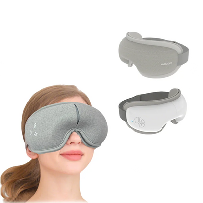 IntelliRelax | Masajeador de ojos en forma de V con compresa caliente y presión de aire | Dispositivo portátil para el cuidado de los ojos y alivio del estrés