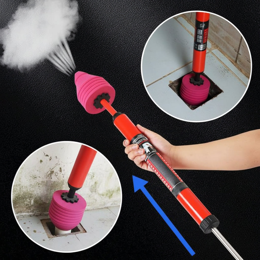 FLUSHFORCE – High-Pressure Toilet Unblocker