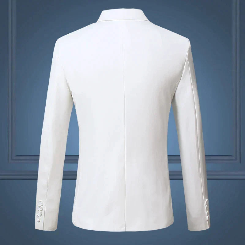 Men's Tailored Blazer Jacket Business Casual Single Breasted Sport Coat Suit Jacket for Work Office Formal Events Wedding