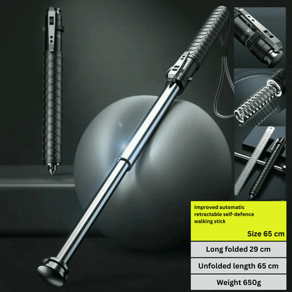 HikeShield | Adjustable Hiking Stick with Anti-Slip Handle | Lightweight & Compact for Outdoor Adventures