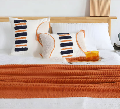 KnitCove | Manta de forro polar tejida con estilo e interior de felpa | Confort acogedor para todas las estaciones
