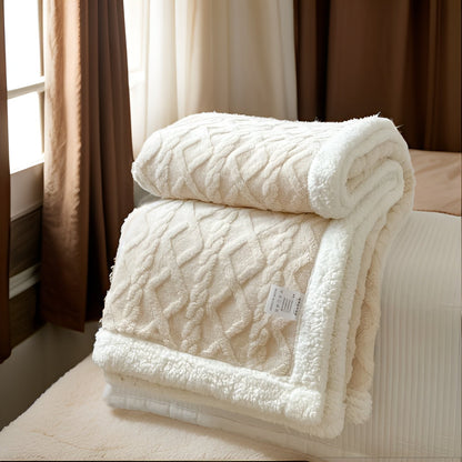 Reversible Sherpa Throw Blanket 59×79 Inches Soft Polyester for Couch Bed Chair Gray White Lightweight Winter Warmth Layer Bedroom Living Ro