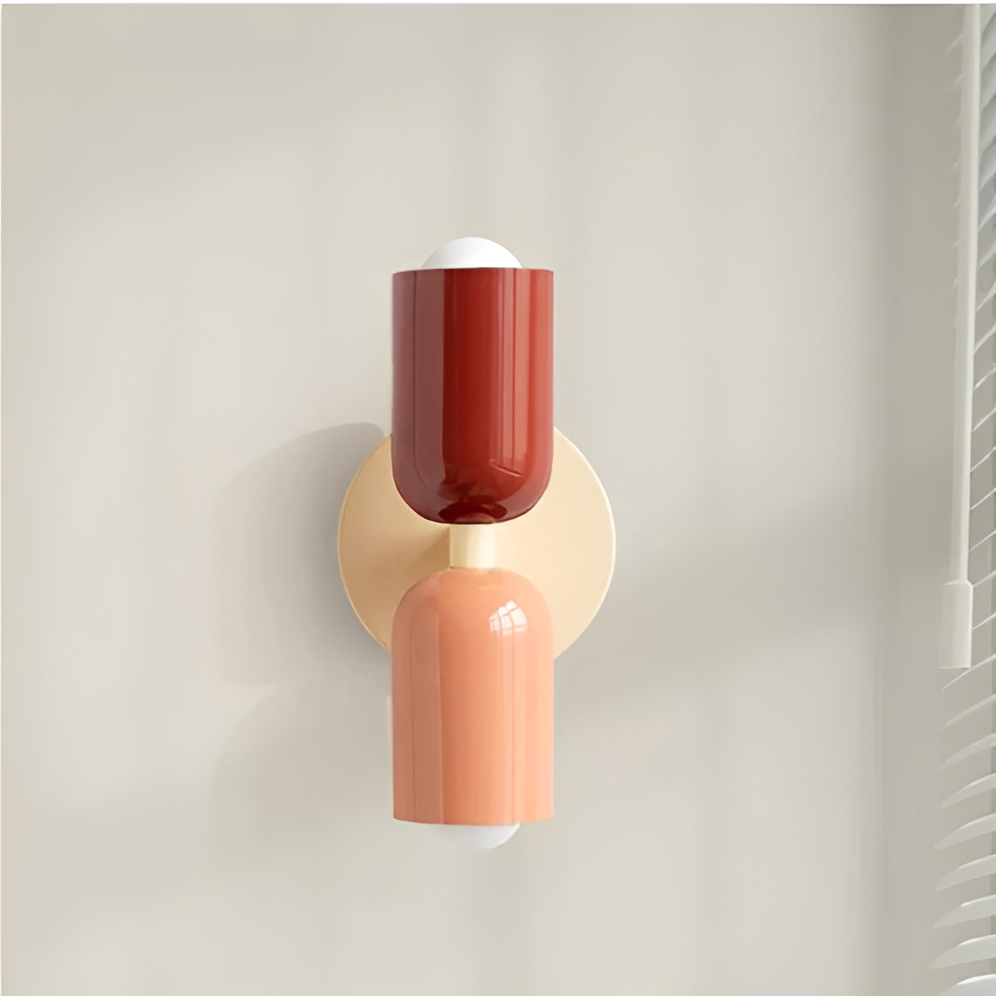 Up-Down Sconce Light for Hallways & Bedrooms – Metal E27 Socket 4.7 in Dual-Beam Indoor Fixture for Living Spaces