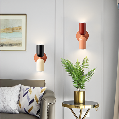 Up-Down Sconce Light for Hallways & Bedrooms – Metal E27 Socket 4.7 in Dual-Beam Indoor Fixture for Living Spaces