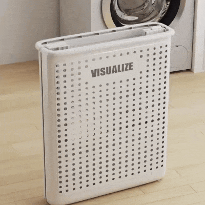 FoldEase | Collapsible Laundry Basket with Wheels & Space-Saving Design | Durable Storage Solution for Easy Transport