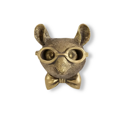 Animal Head Wall Hook Resin Decorative Hanger for Keys Coats Bags Entryway Bedroom Handcrafted Bronze Brass Wildlife Accent Organizer Home