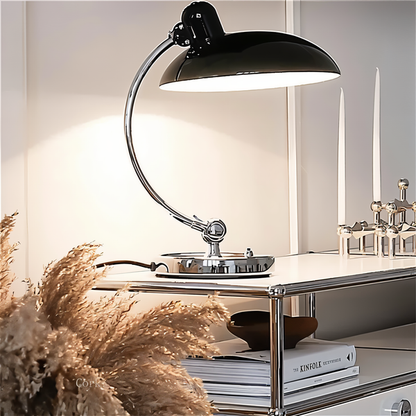 Adjustable Iron Dome Desk Lamp with Swivel Arm Classic Retro Office Task Light for Reading Workstation Nightstand Study Room 16.7 in Tall