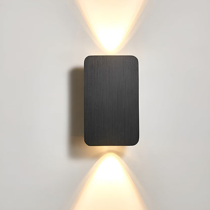 Aplique LED de aluminio de 6W, luz indirecta hacia arriba y hacia abajo, rectangular de 6 pulgadas, moderno, de montaje empotrado para pasillos, dormitorios y salas de estar