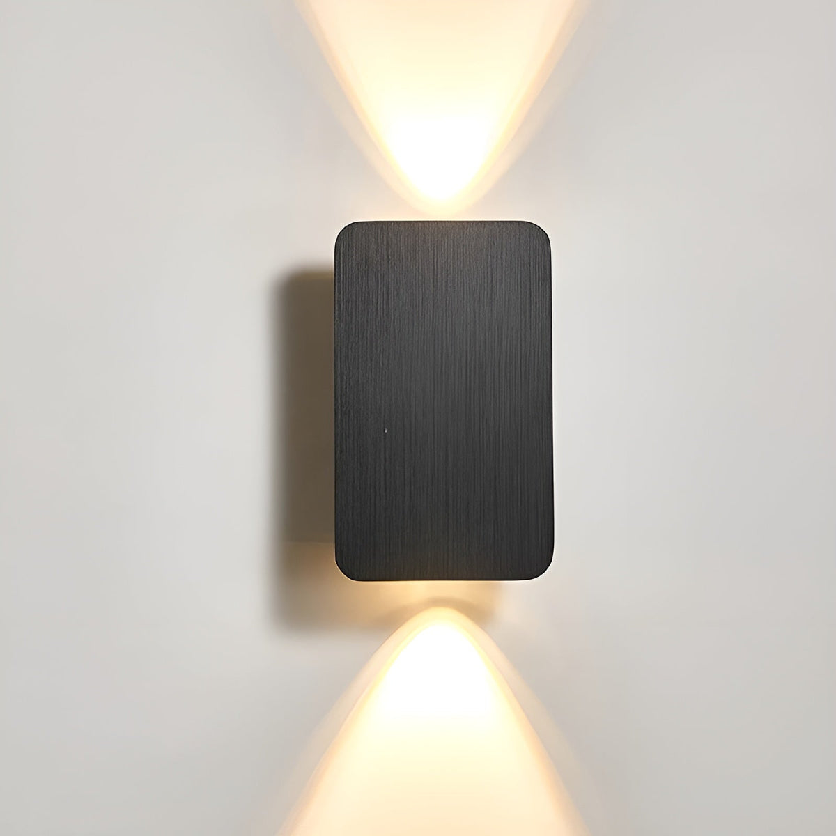 Rectangular Aluminum Sconce 6W Bidirectional Indoor Accent Light for Hallways Bedrooms Living Rooms
