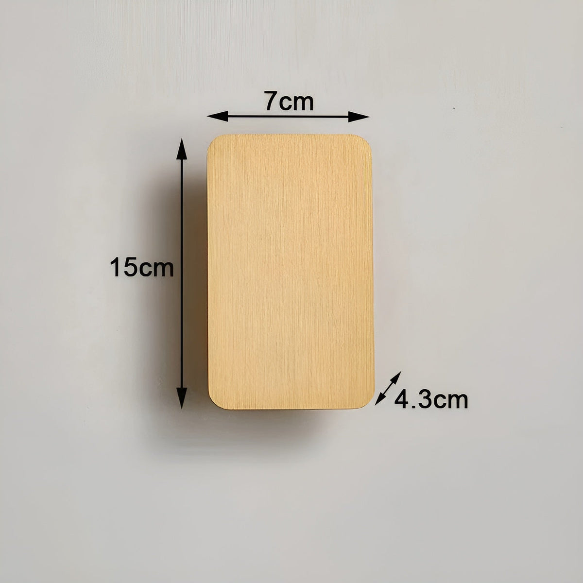 Rectangular Aluminum Sconce 6W Bidirectional Indoor Accent Light for Hallways Bedrooms Living Rooms