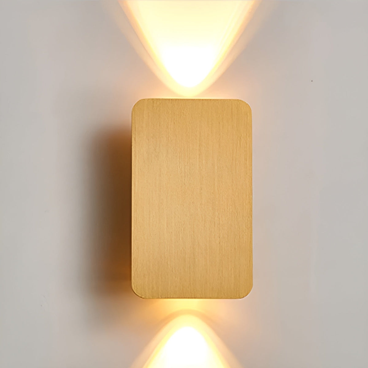 Aplique LED de aluminio de 6W, luz indirecta hacia arriba y hacia abajo, rectangular de 6 pulgadas, moderno, de montaje empotrado para pasillos, dormitorios y salas de estar