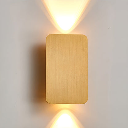 Rectangular Aluminum Sconce 6W Bidirectional Indoor Accent Light for Hallways Bedrooms Living Rooms