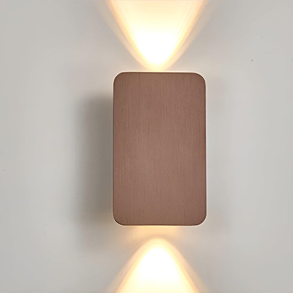 Aplique LED de aluminio de 6W, luz indirecta hacia arriba y hacia abajo, rectangular de 6 pulgadas, moderno, de montaje empotrado para pasillos, dormitorios y salas de estar
