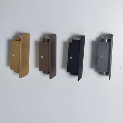 Aplique LED de aluminio de 6W, luz indirecta hacia arriba y hacia abajo, rectangular de 6 pulgadas, moderno, de montaje empotrado para pasillos, dormitorios y salas de estar