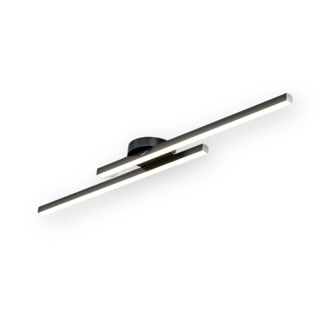 Lámpara de techo LED de montaje empotrado — Disco redondo de perfil bajo de 8.3 pulgadas para dormitorio, pasillo y entrada — Montaje en superficie de aluminio y acrílico moderno con