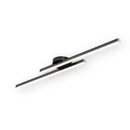 Lámpara de techo LED de montaje empotrado — Disco redondo de perfil bajo de 8.3 pulgadas para dormitorio, pasillo y entrada — Montaje en superficie de aluminio y acrílico moderno con