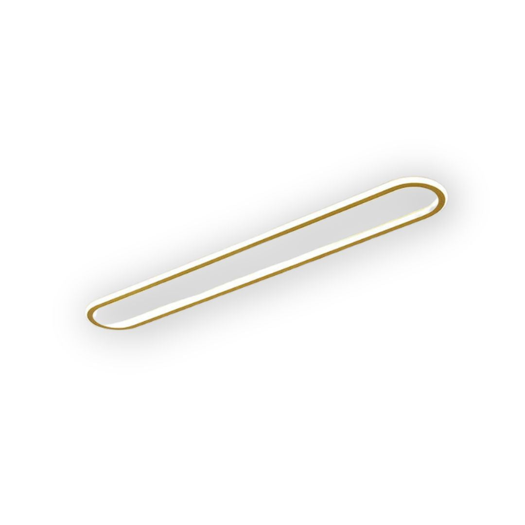 Lámpara LED de techo para pasillo, forma ovalada, perfil bajo, para dormitorio, sala de estar y cocina, 12-24 pulgadas, temperatura de color ajustable, para interiores