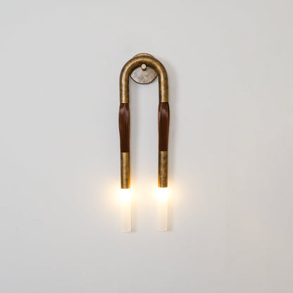 Metal Sconce Light 26 in with Flowing Fiber Design for Bedroom Living Room Hallway Ambient Lighting Decorative Accent Fixture Modern Home De