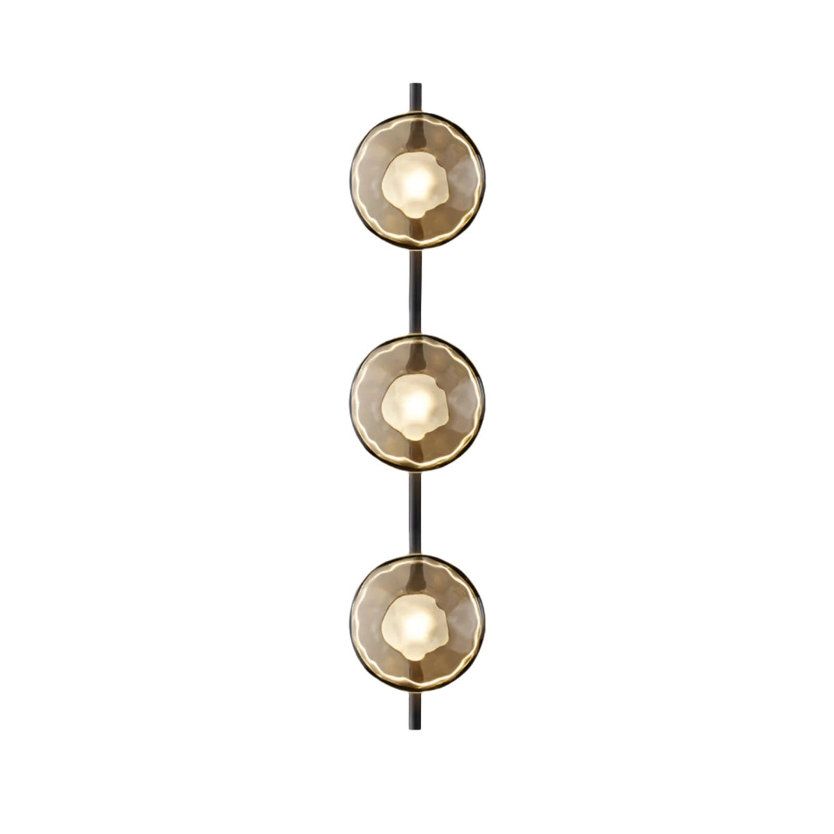 Hand-Blown Glass Wall Sconce with Aluminum Frame – Modern Globe Light for Hallways, Bedrooms & Living Rooms