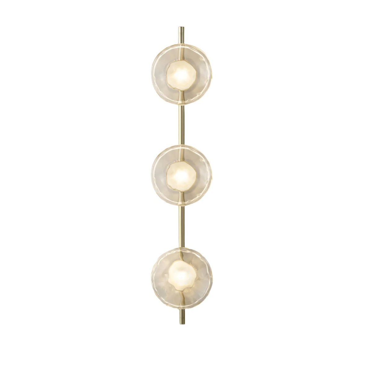 Hand-Blown Glass Wall Sconce with Aluminum Frame – Modern Globe Light for Hallways, Bedrooms & Living Rooms