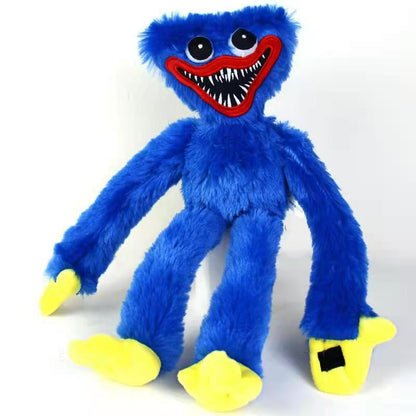 Soft Plush Character Toy 15.7 Inch Stuffed Animal for Kids Blue Red Cuddly Monster Figure for Toddlers Playroom Decor