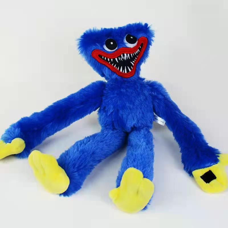Soft Plush Character Toy 15.7 Inch Stuffed Animal for Kids Blue Red Cuddly Monster Figure for Toddlers Playroom Decor
