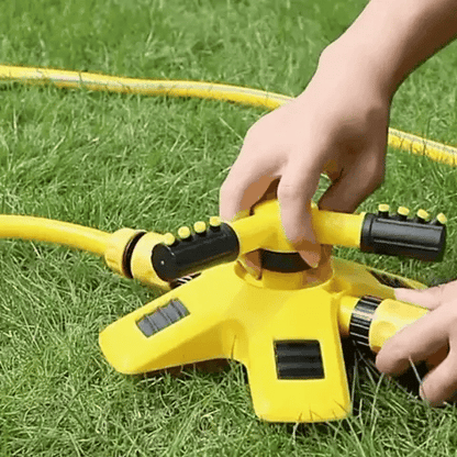 Garden Essentials | 360° Rotating Lawn Sprinkler with Multi-Angle Nozzles | Efficient Watering Solution for Large Gardens