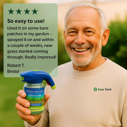 Spray-On Grass Seed with Hose Attachment for Bare Spots Repair | Fast-Growing Formula for High-Traffic Zones | Pet-Safe Lawn Coverage