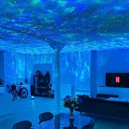 Star Projector Light with Music Sync & Color Wave Effects for Bedroom, Gaming Room, Home Party