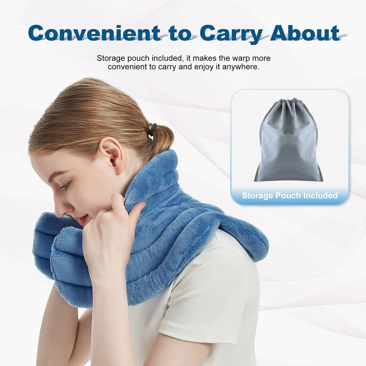 Relaxation Wrap | Neck Heating Pad with Microwavable Design & Weighted Comfort for Tension Relief
