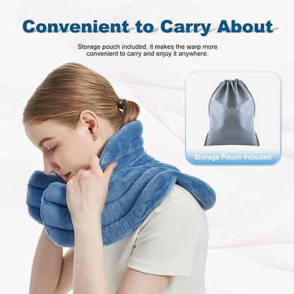 Relaxation Wrap | Neck Heating Pad with Microwavable Design & Weighted Comfort for Tension Relief
