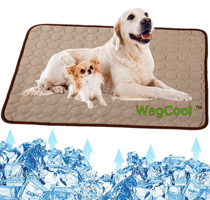 Self-Cooling Pet Mat for Dogs & Cats – Pressure-Activated Ice Silk, Machine Washable, Lightweight & Portable for Summer Heat Relief