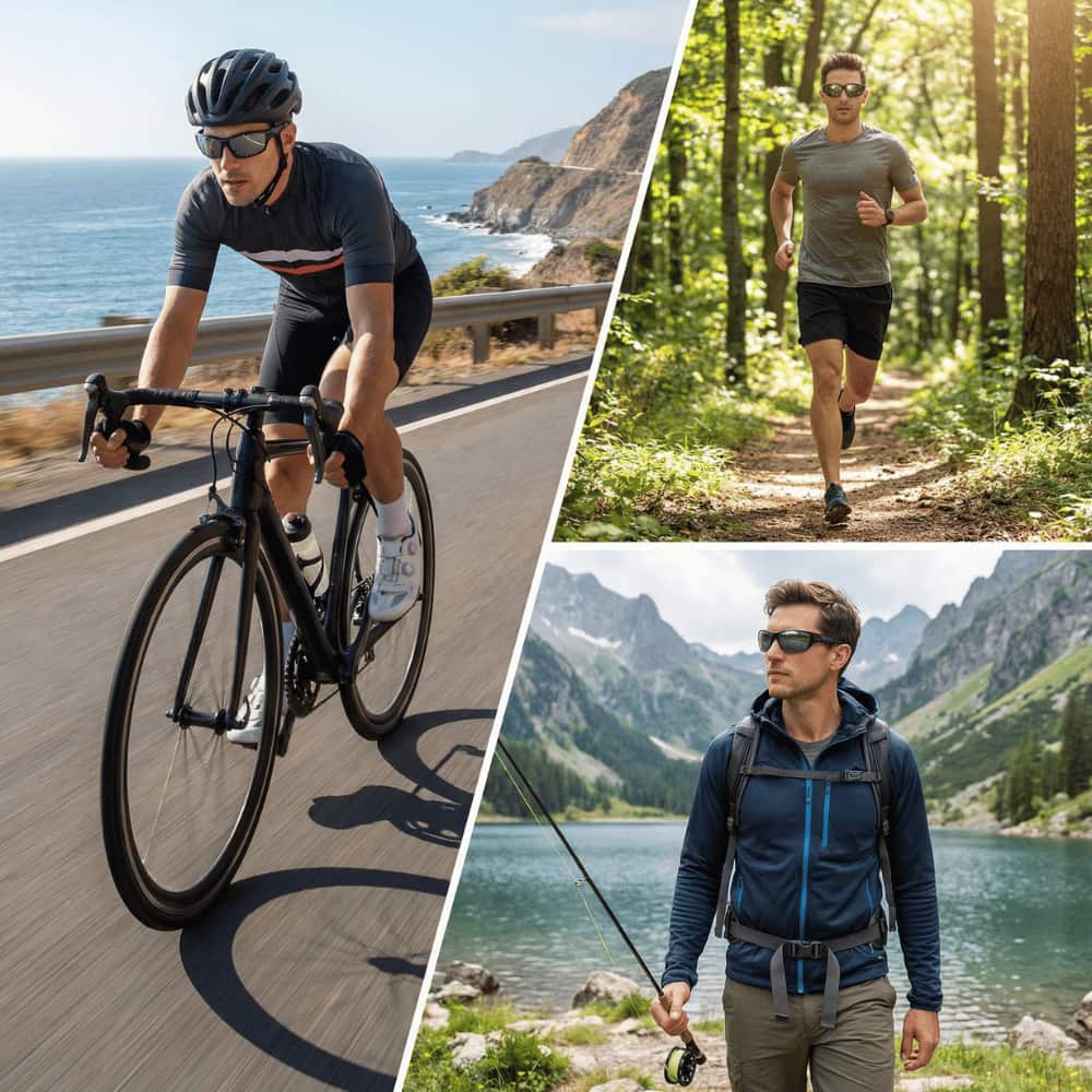 Gafas de sol deportivas polarizadas prémium para hombre