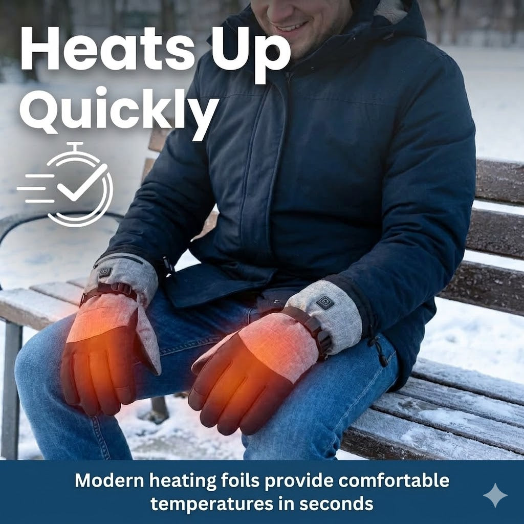 Guantes aislantes Warm Touch con ajustes de calor regulables