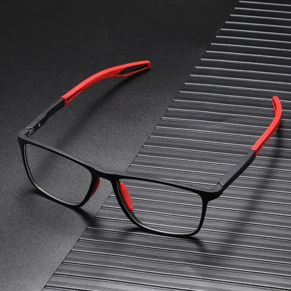Gafas de lectura bloqueadoras de luz azul delgadas para hombre