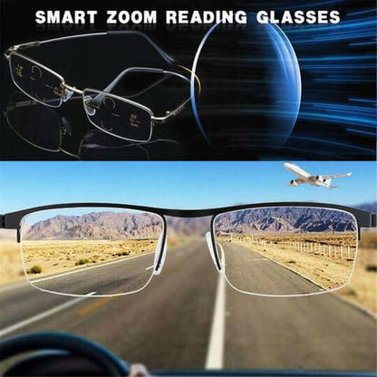 Gafas de lectura adaptativas inteligentes, protección UV y filtro de luz azul