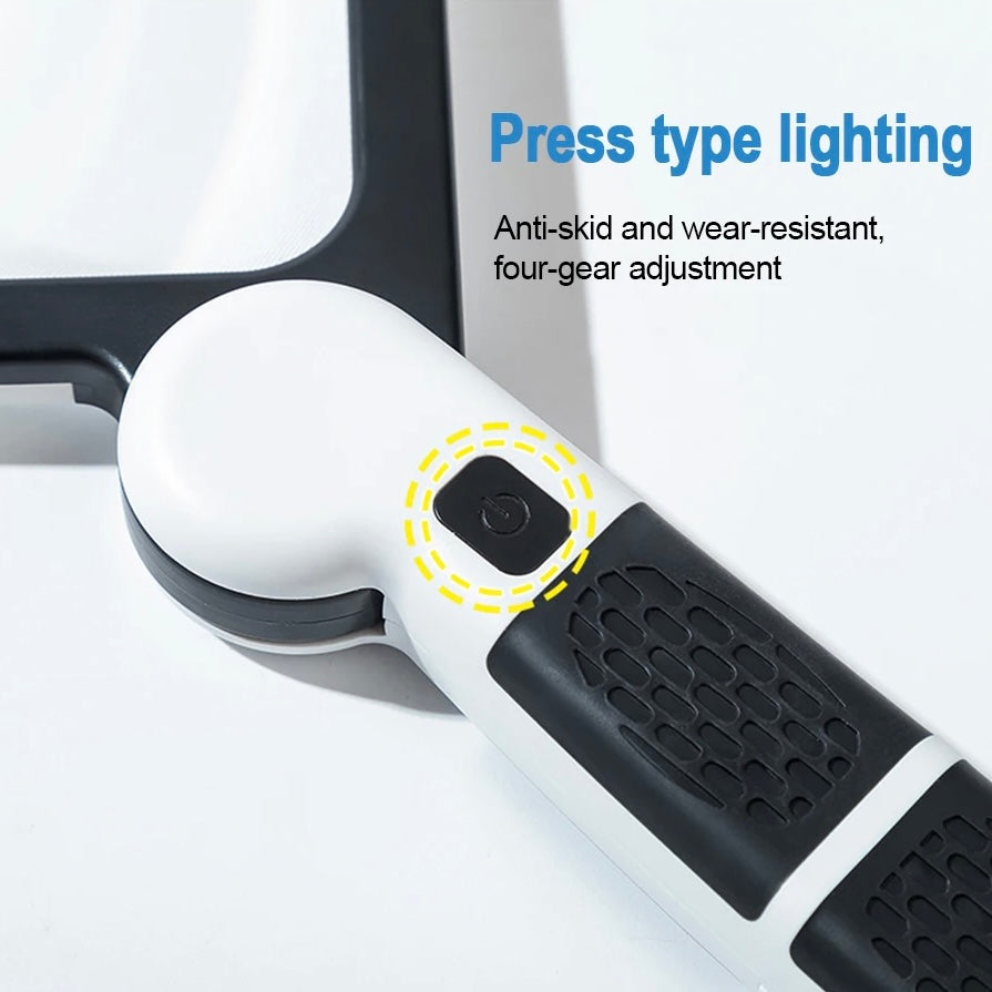Lupa de mano LED brillante con zoom de 5X