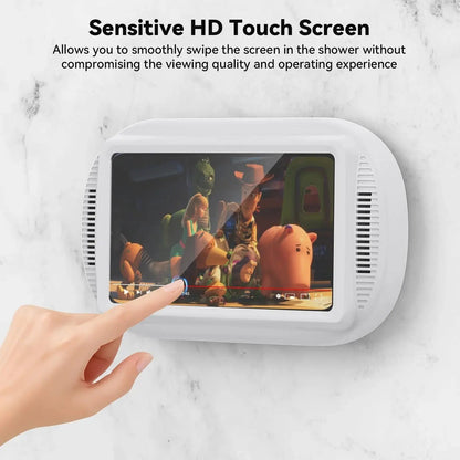 Wall-Mount Rotating Waterproof Phone Case for Shower & Bathroom with Touch Screen Access