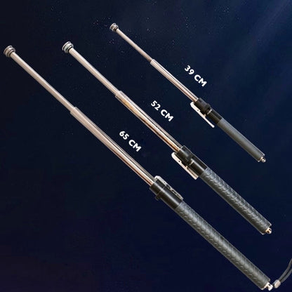 Spring-Loaded Defense Hiking Stick with Anti-Slip Grip for Trail & Urban Support