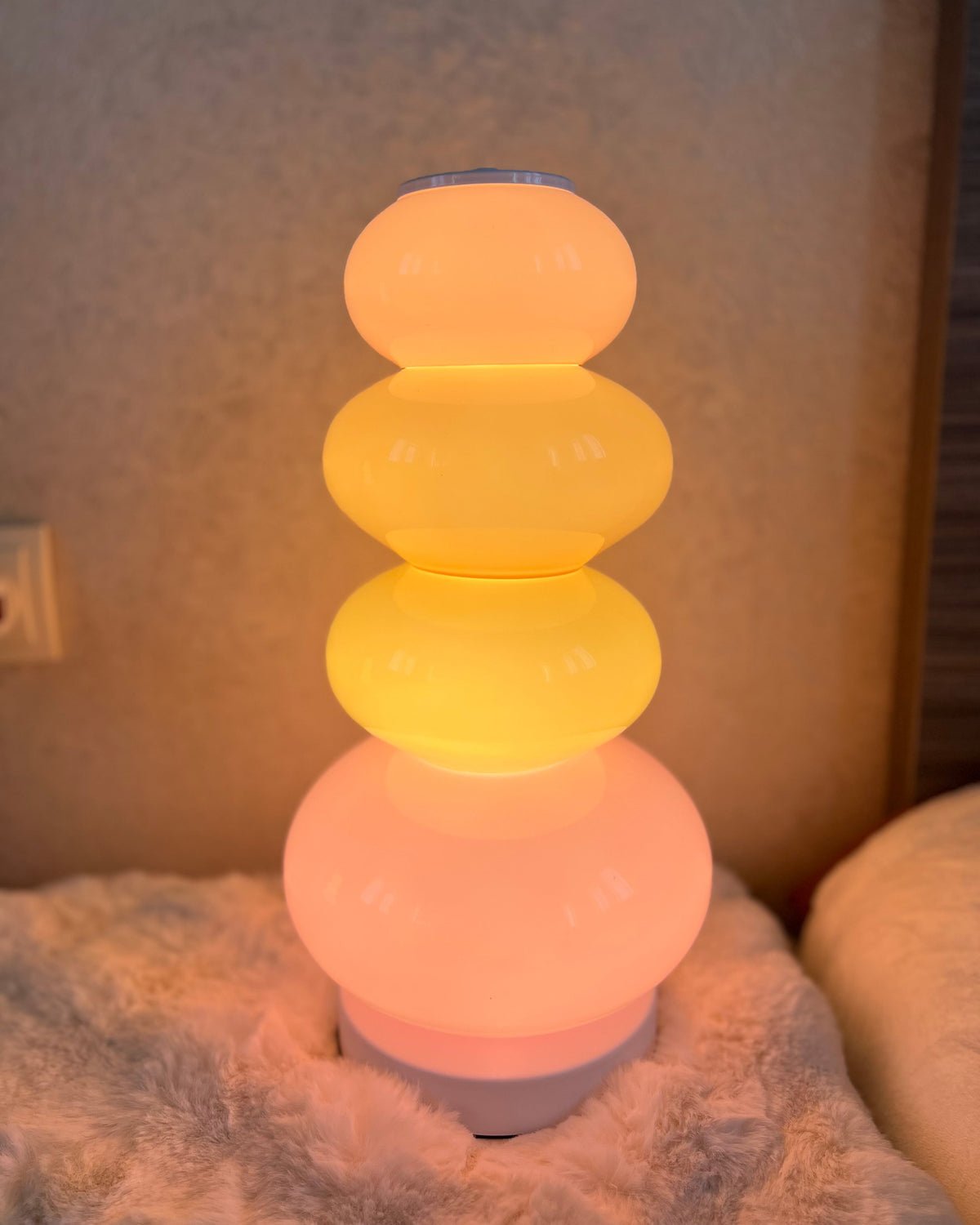 Translucent Acrylic Tower Light 63 Inches Tall Modern Statement Piece for Bedrooms Lounges Hallways Offices