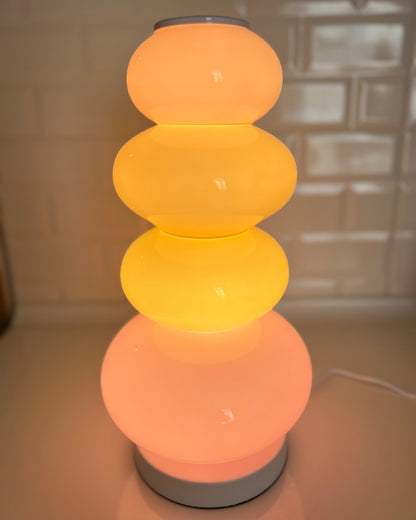 Translucent Acrylic Tower Light 63 Inches Tall Modern Statement Piece for Bedrooms Lounges Hallways Offices