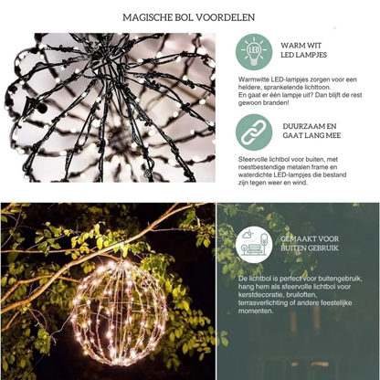 Battery Operated LED Sphere Light – Wireless Outdoor Indoor Glowing Orb Decoration for Patio Garden Deck Winter Holiday Ambiance