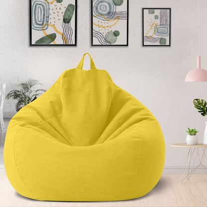 Washable Polyester Bean Bag Cover for Custom Filling – Adults & Teens Lounge Chair in 8 Colors, Modern Home Seating for Living Room