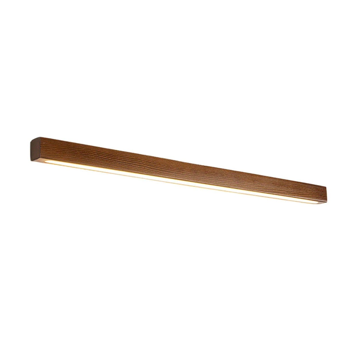 Linear LED Wood Sconce Adjustable 3-Color Temperature Vanity Mirror Light for Bathroom Bedroom Hallway Modern Nordic-Inspired Minimalist Amb
