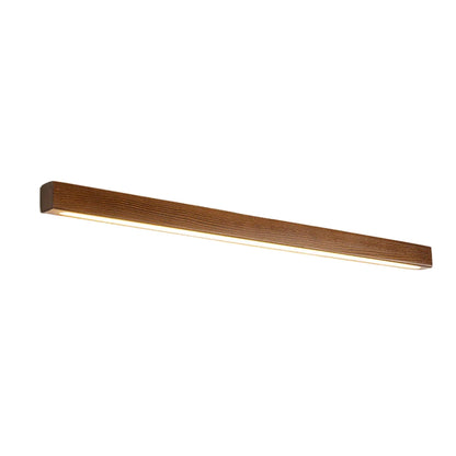 Linear LED Wood Sconce Adjustable 3-Color Temperature Vanity Mirror Light for Bathroom Bedroom Hallway Modern Nordic-Inspired Minimalist Amb