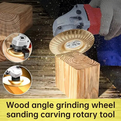 Tungsten Carbide Shaping Wheel Set for Angle Grinders – 3-Piece Wood Carving Sanding Disc Kit for Woodworking, Sculpting & Surface Finishing