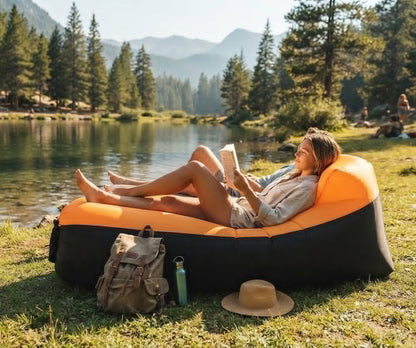 Airvana | Inflatable Outdoor Sofa with Ergonomic Headrest | Portable Couch for Relaxation Anywhere