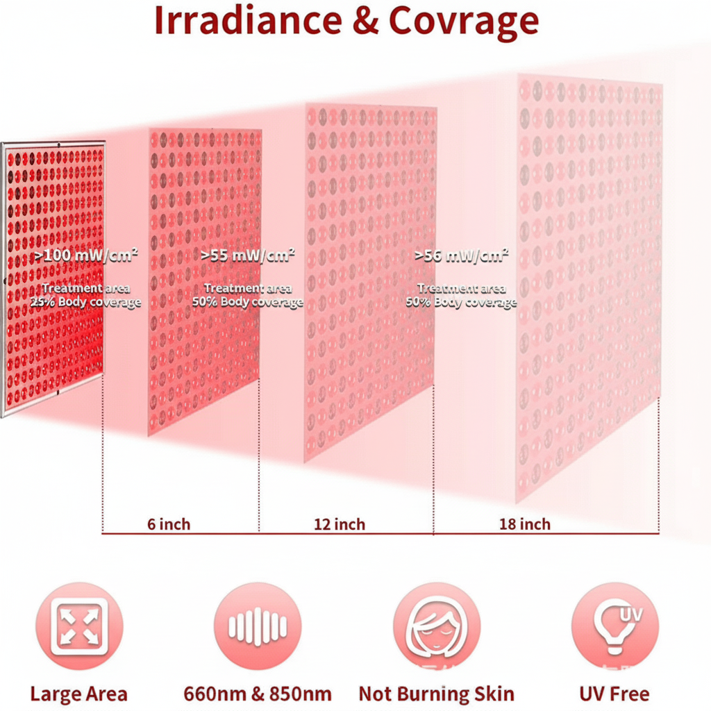LUMIRED – Red Light Therapy Panel 225 LED Skin Rejuvenation Lamp
