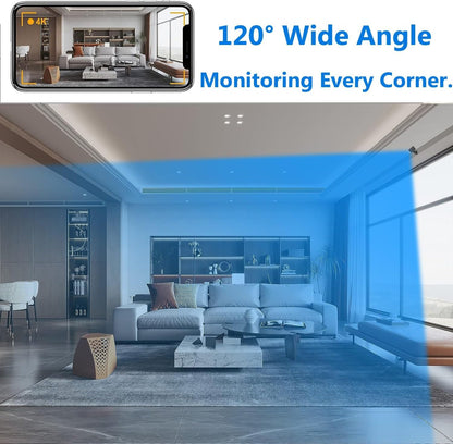 Indoor WiFi Security Camera 1080P HD Motion Detection Night Vision Home Monitoring System Wireless Surveillance Cam for Bedroom Office Livin