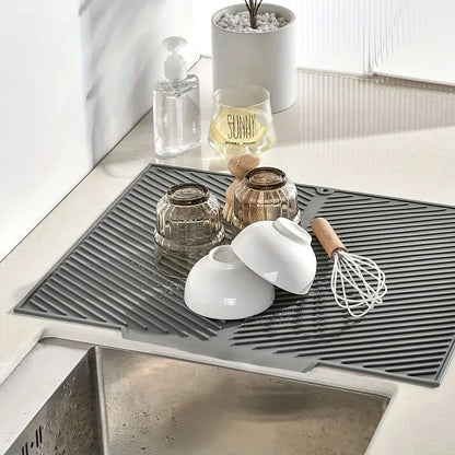 SMARTDRAIN – Silicone Kitchen Mat for Efficient Dish Drying